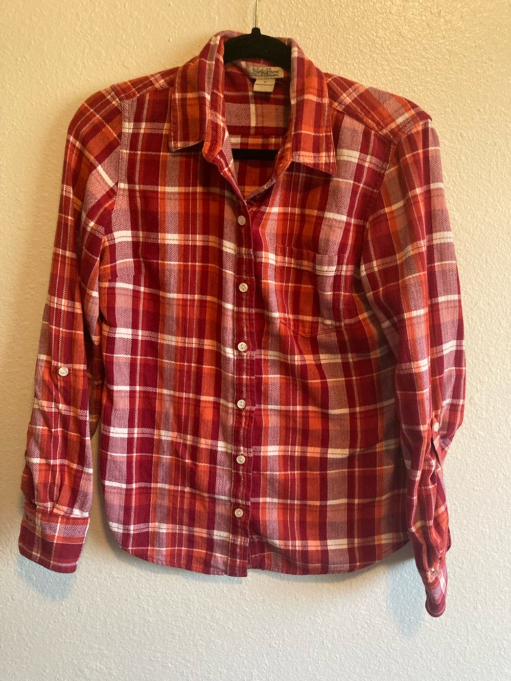 Lucky Brand Plaid Flannel Button Up Shirt